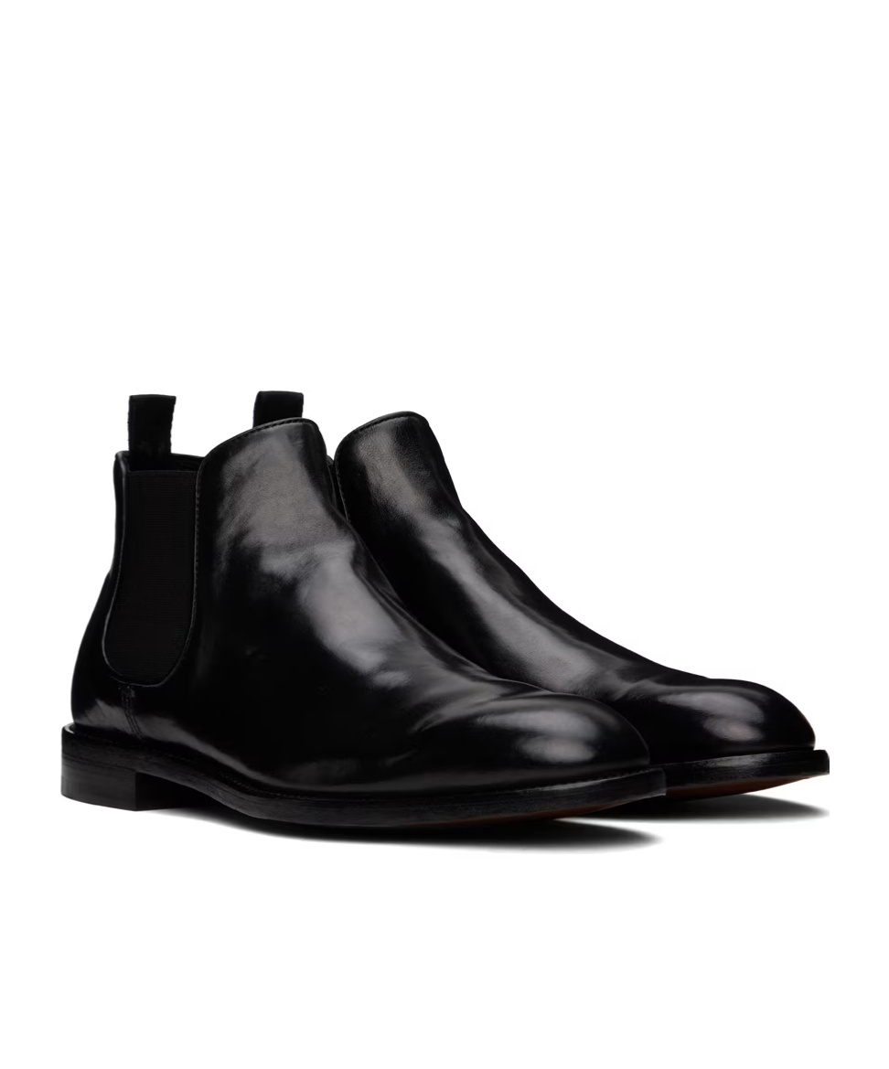Officine Creative Black Signature 002 Boots In Black