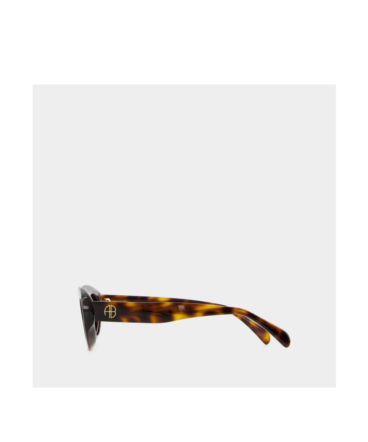 Shop Anine Bing Roma Cat-eye Frame Sunglasses In Black