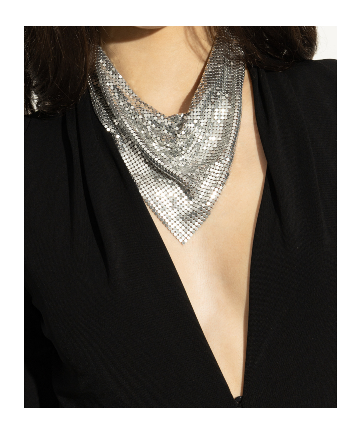 Versace Gleaming Necklace In Metallic