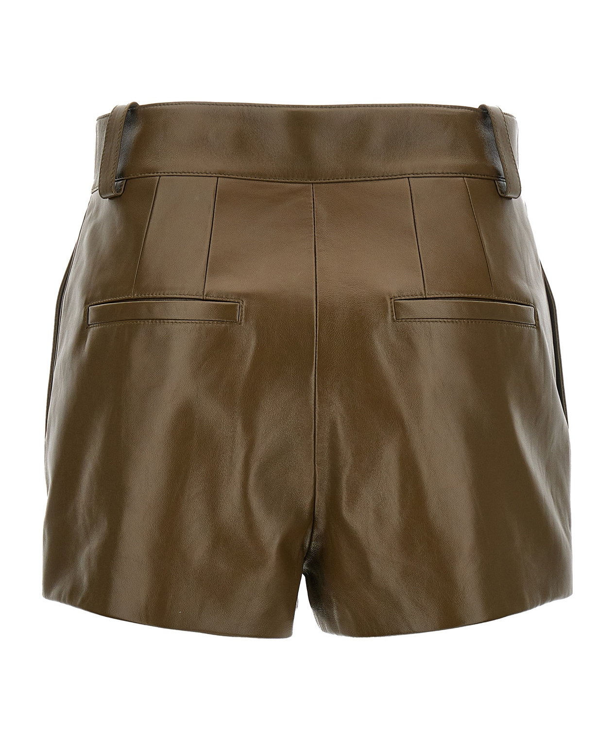 Chloé Nappa Shorts Bermuda, Short Green In Brown