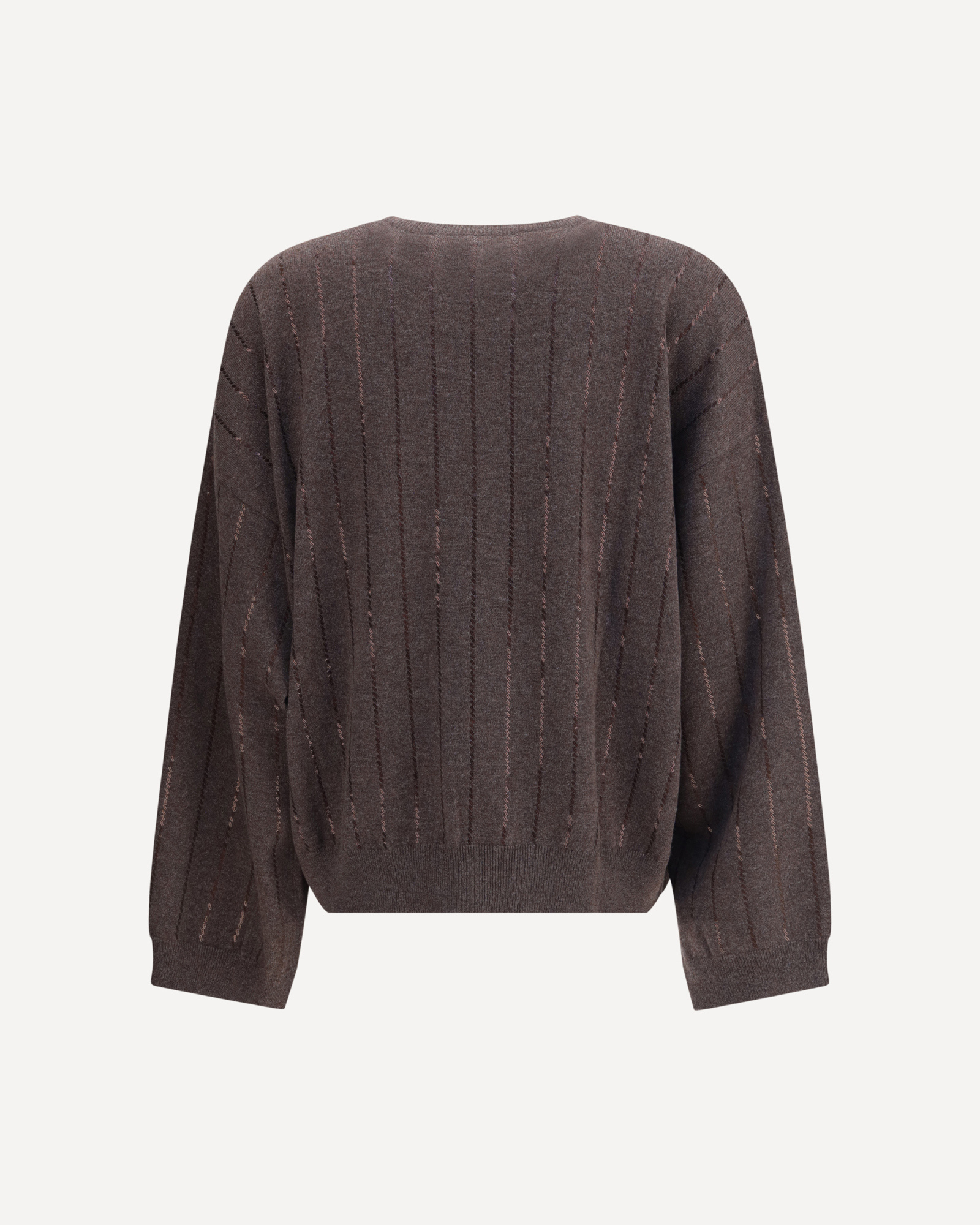 Brunello Cucinelli Sequined Vertical Striped Knitwear