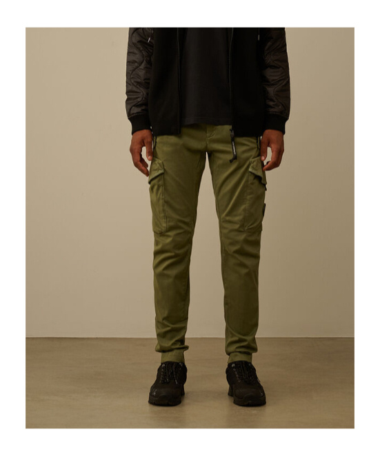 C.p. Company Cargo-pocket Trousers In Green
