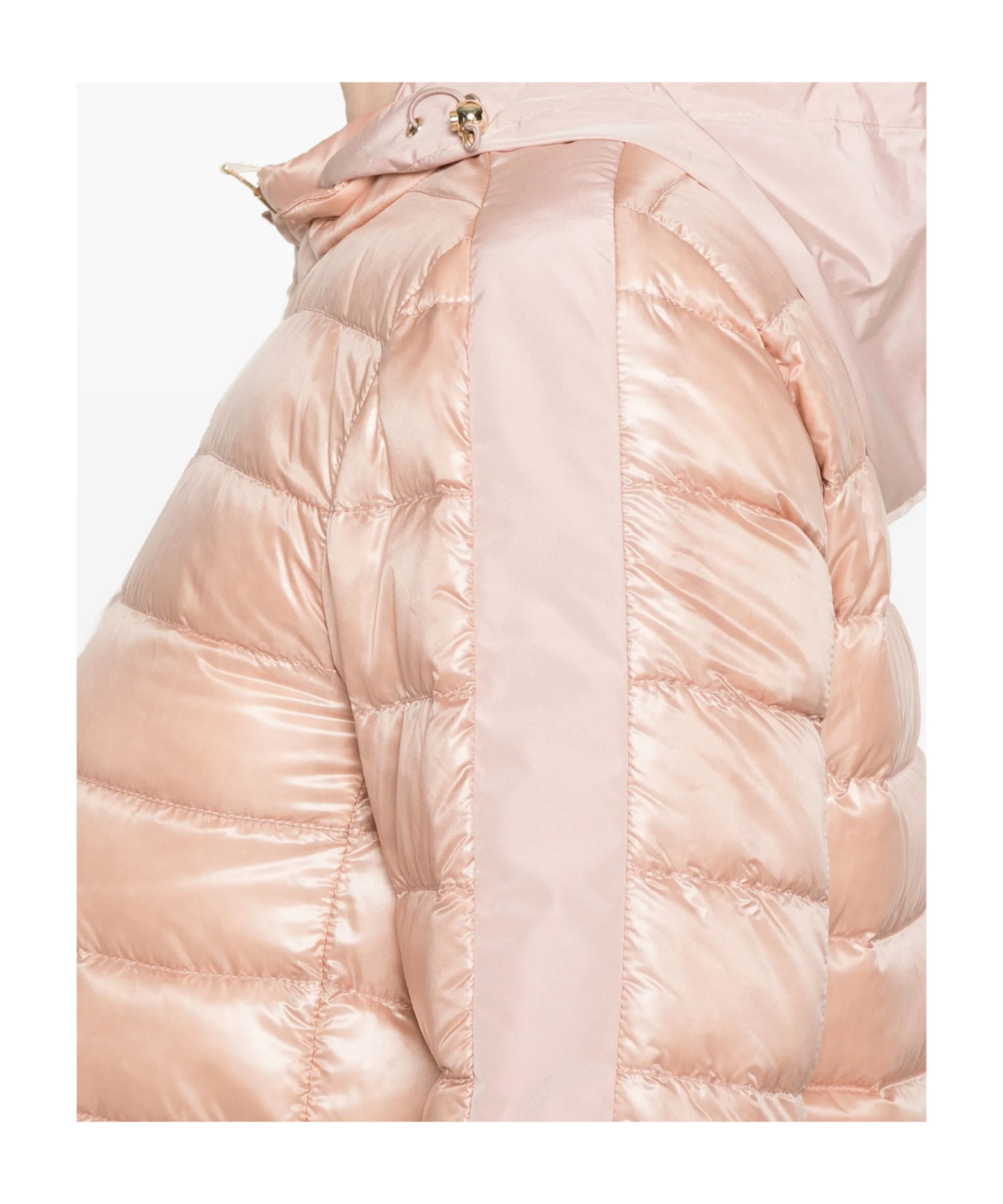Herno Panelled Puffer Jacket In Gold