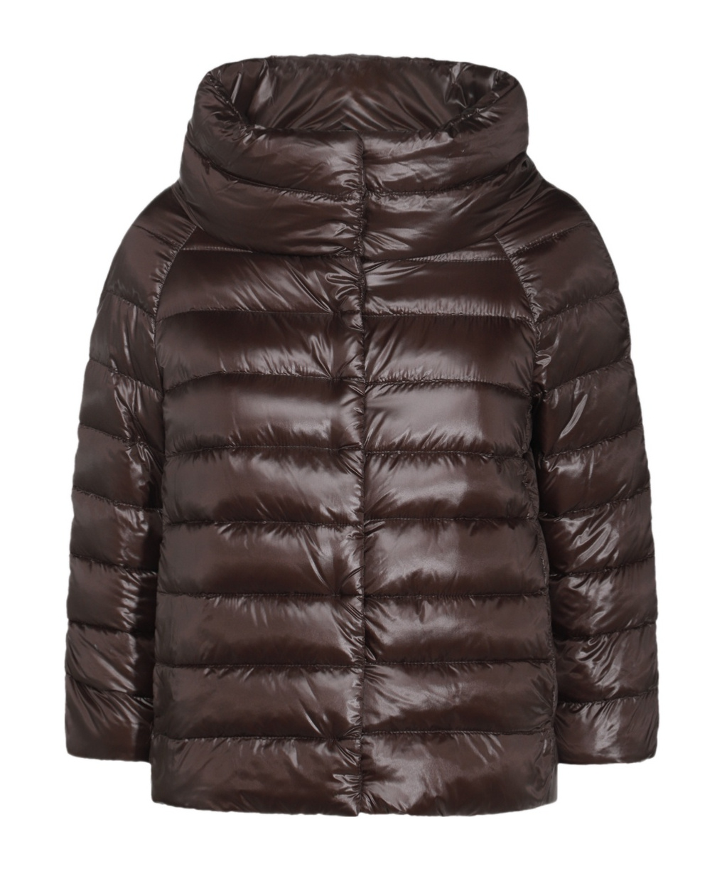Herno Brown Sofia Down Jacket In Black