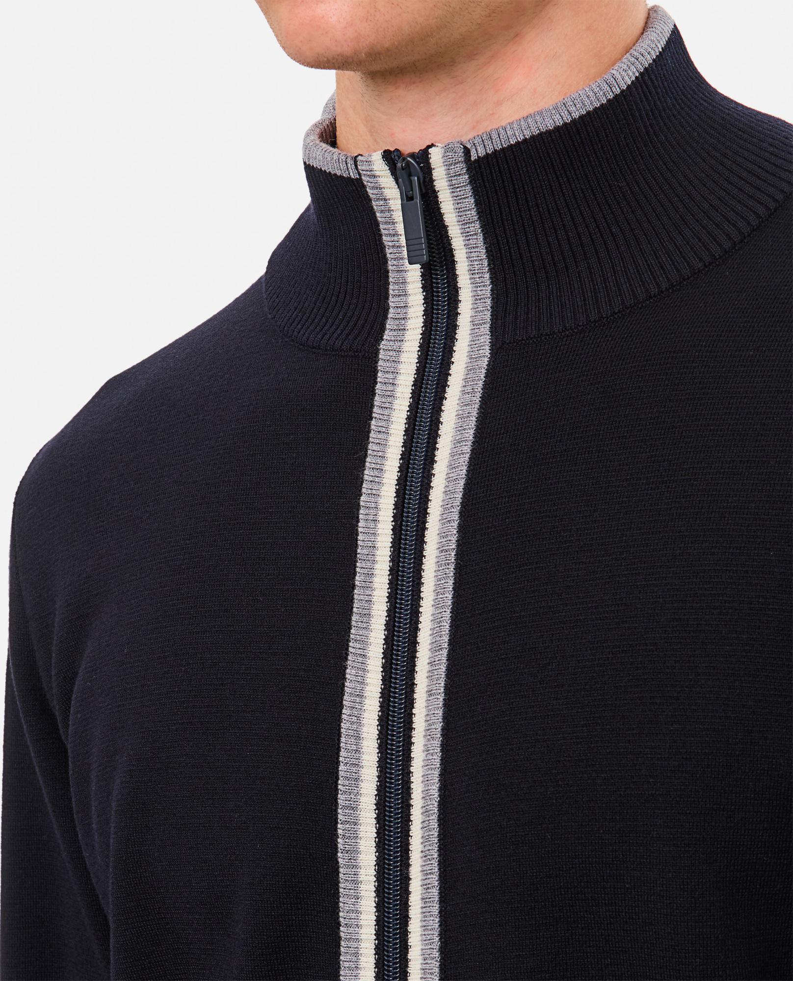 Shop Thom Browne Wool Cardigan In Black