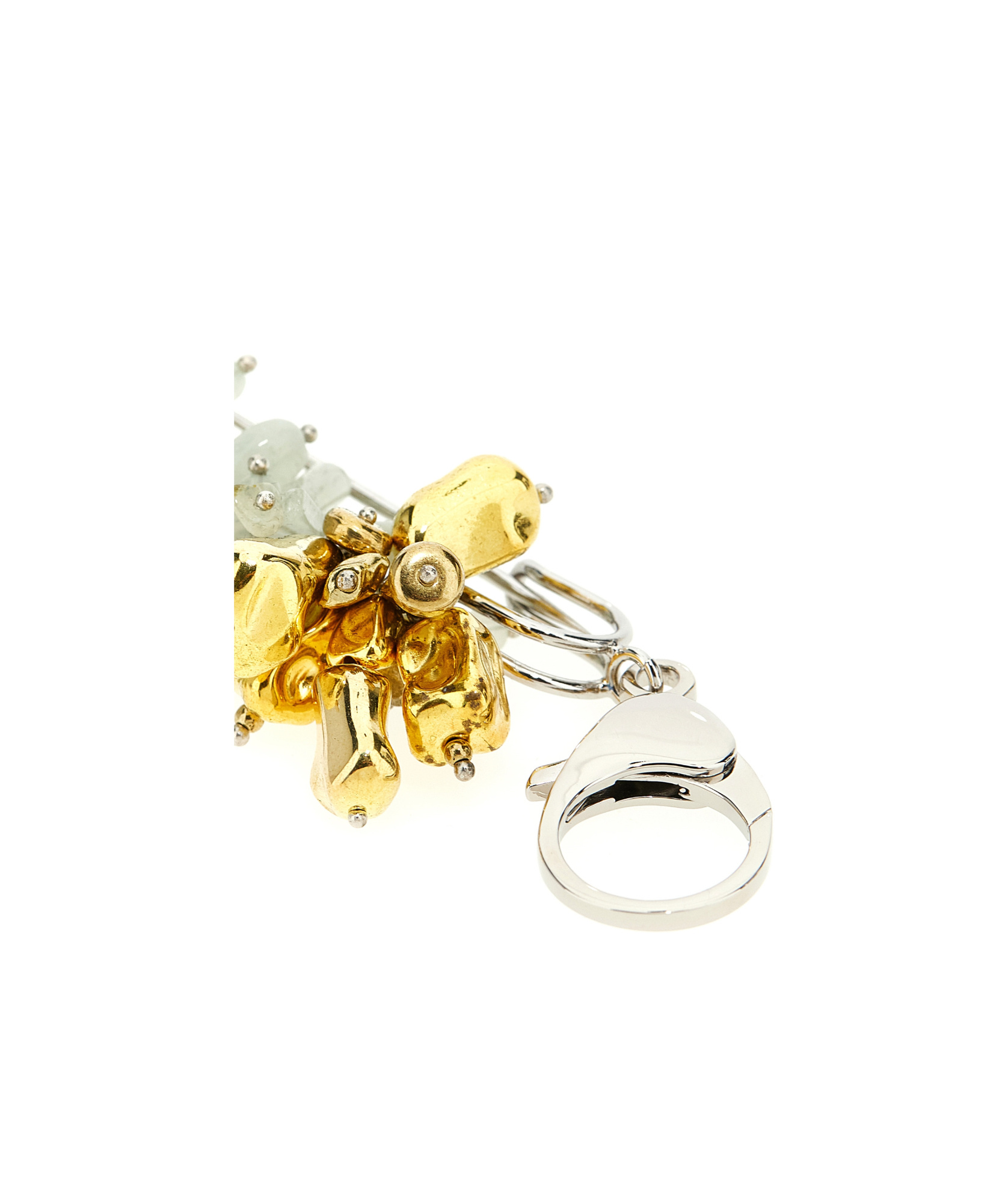 Dries Van Noten Decorative Brooch Featuring Beaded Design In Gold