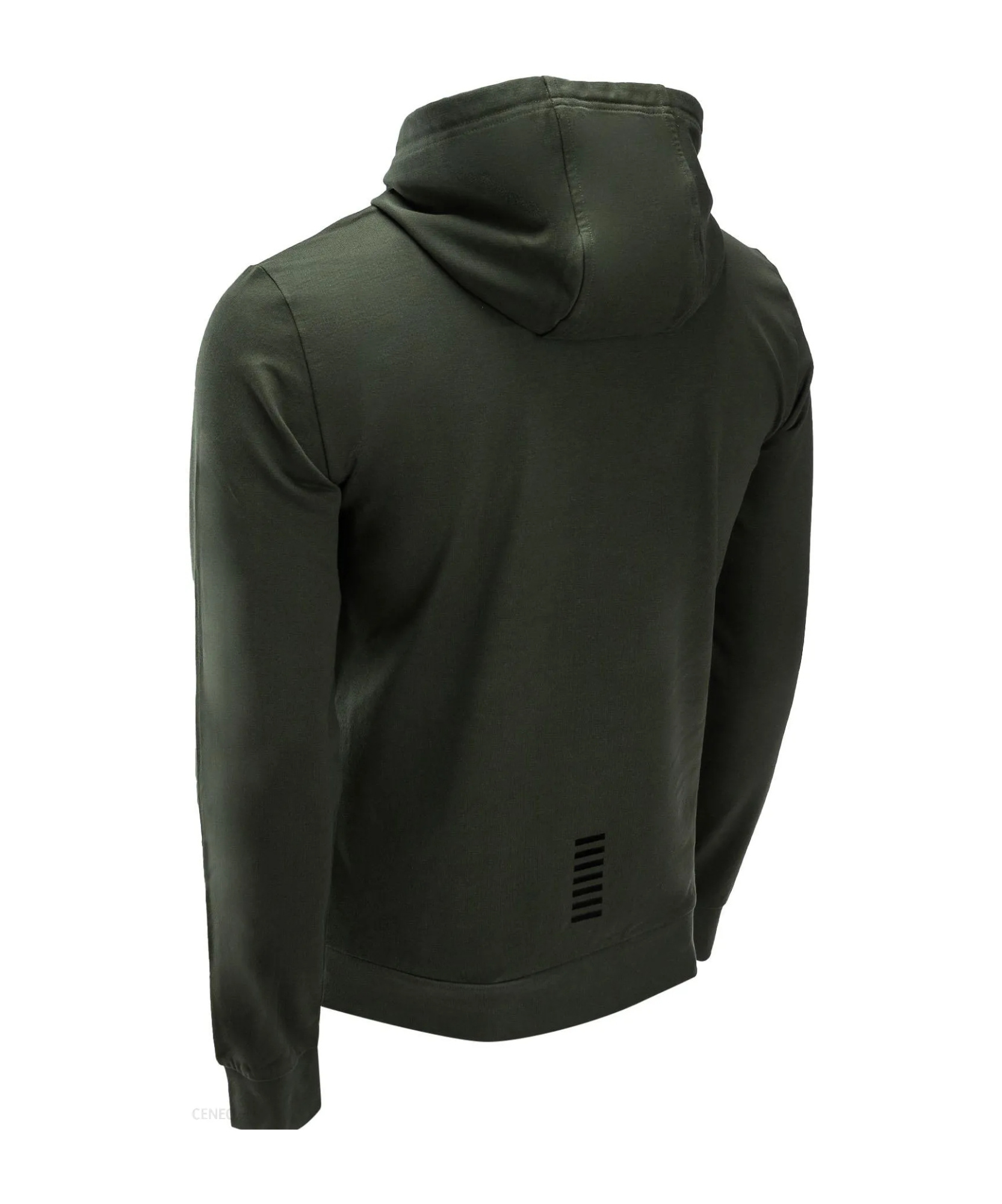 Ea7 Hooded Long-sleeved Sweater In Black