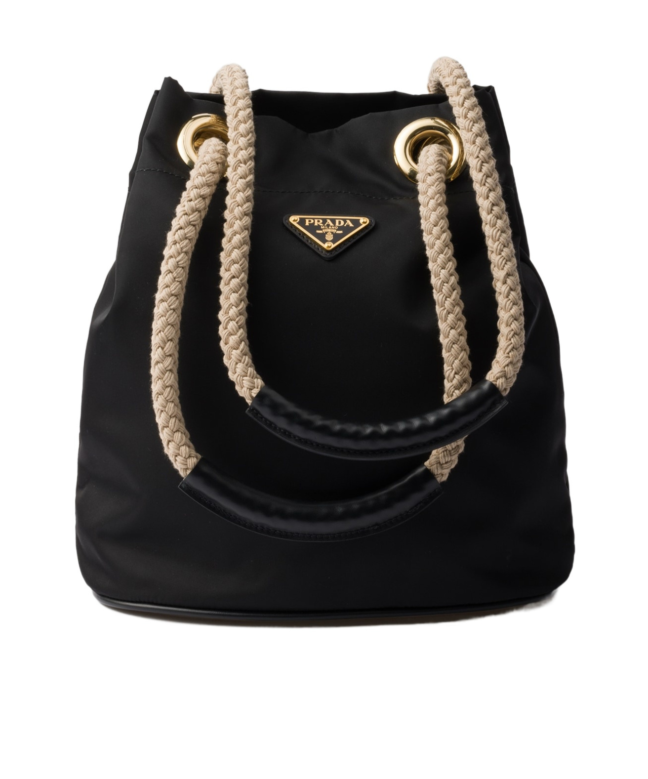Prada Mariner Re-nylon Small Bucket Bag In Black