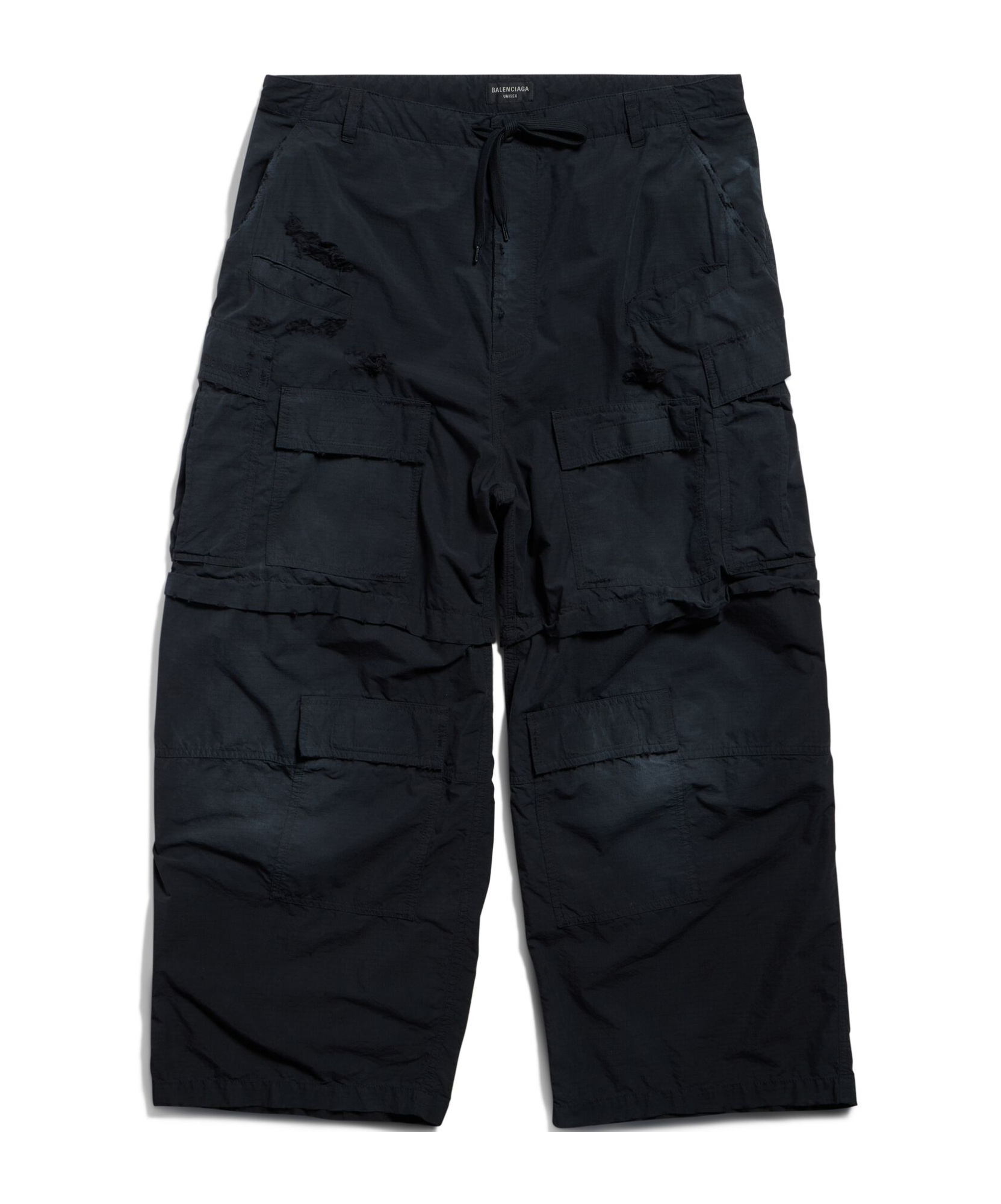 Balenciaga Cargo Track Pants In Black