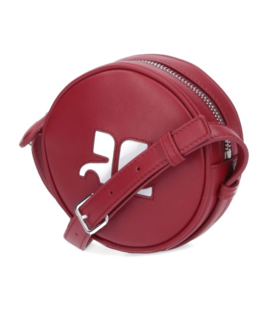 Courrèges Reedition Circle Crossbody Bag In Red