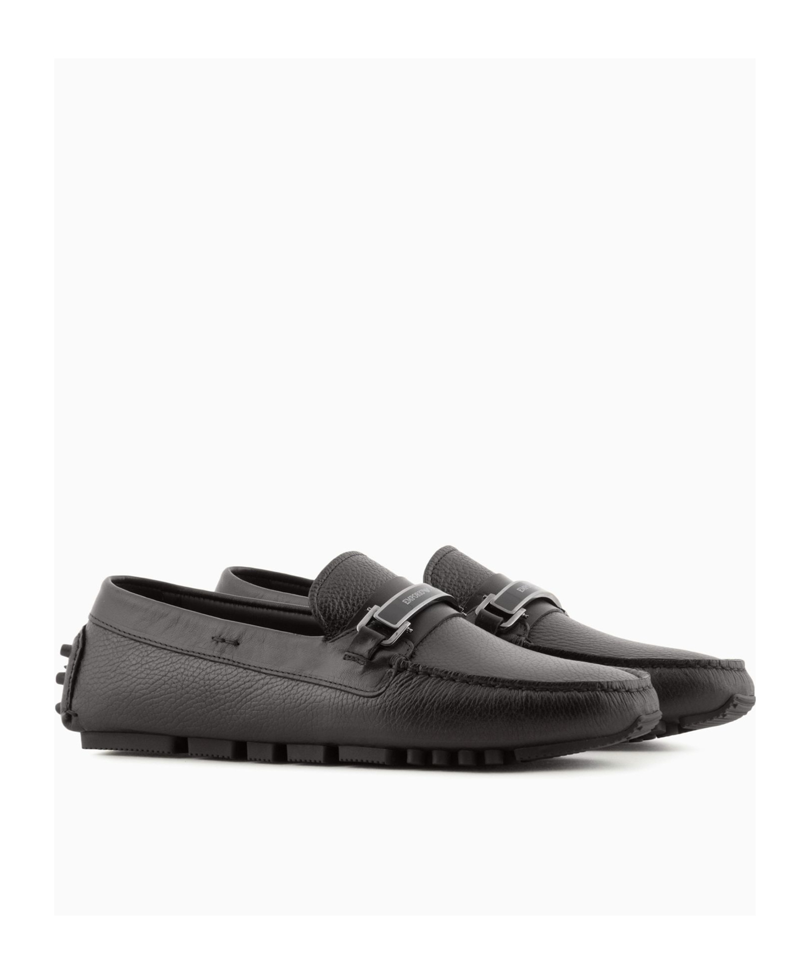 Emporio Armani Logo Love Shoes In Black