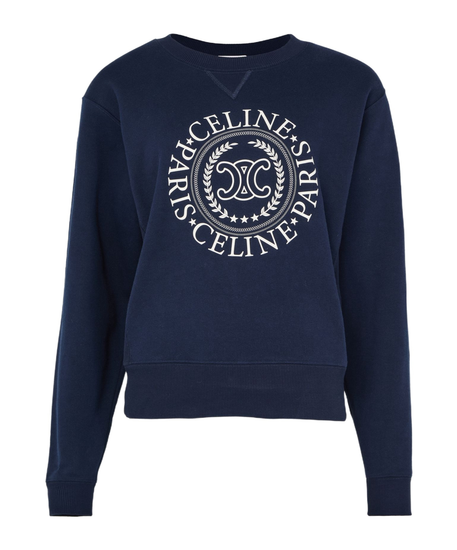 Celine Long Sleeve Sweatshirt In Blue