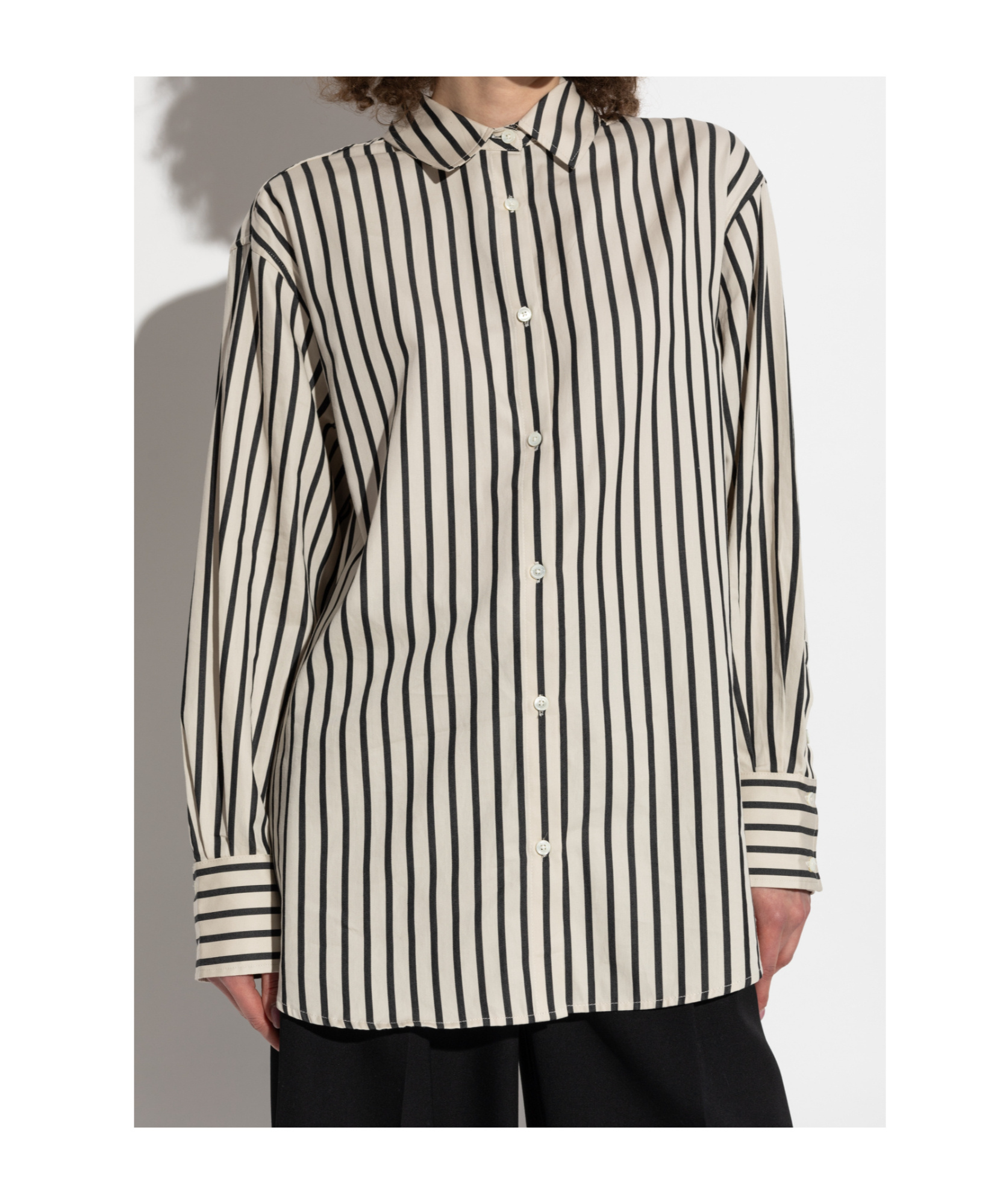 Shop Anine Bing Plaza Shirt In White