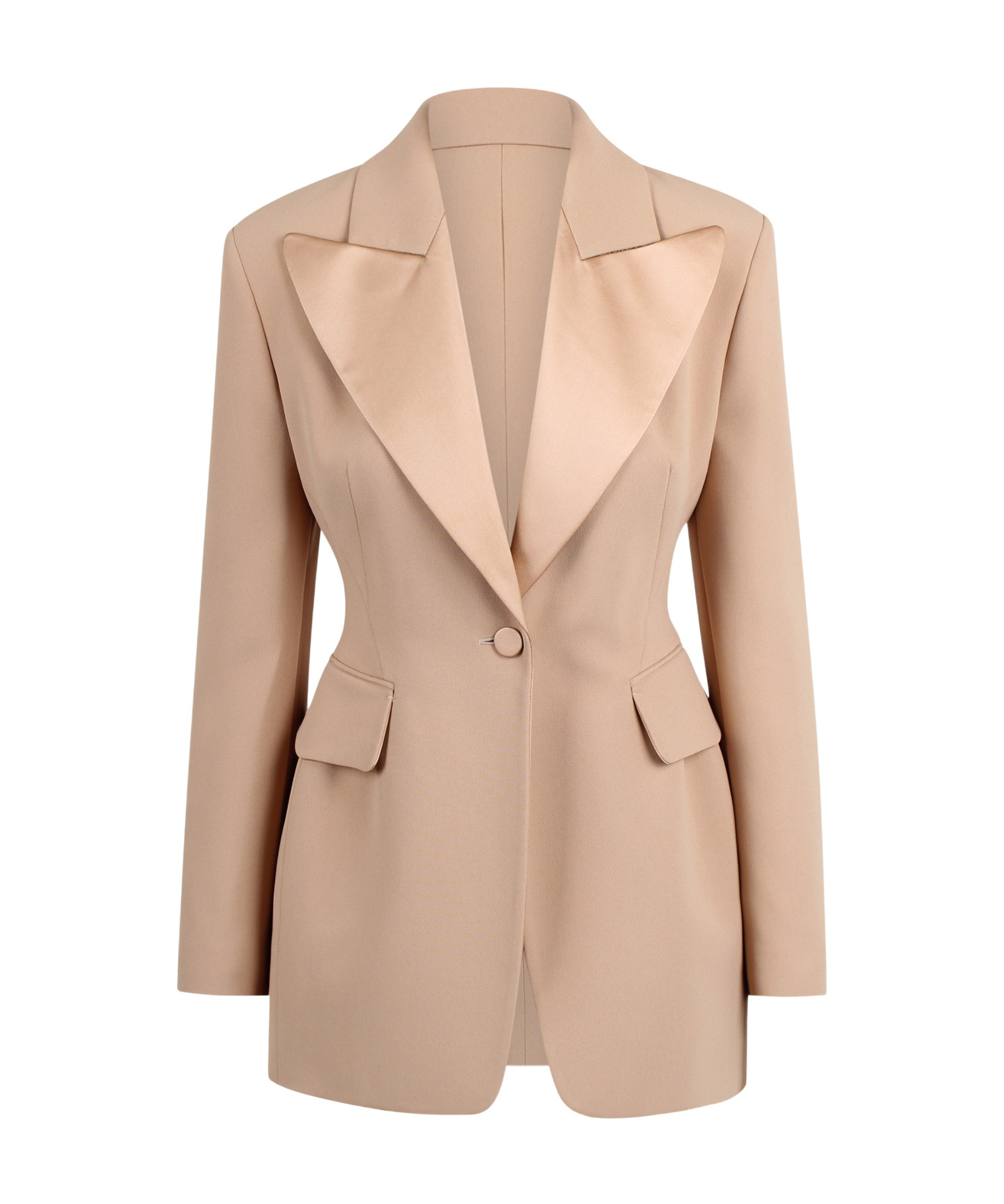 Ermanno Scervino Single-breasted Jacket In Nude