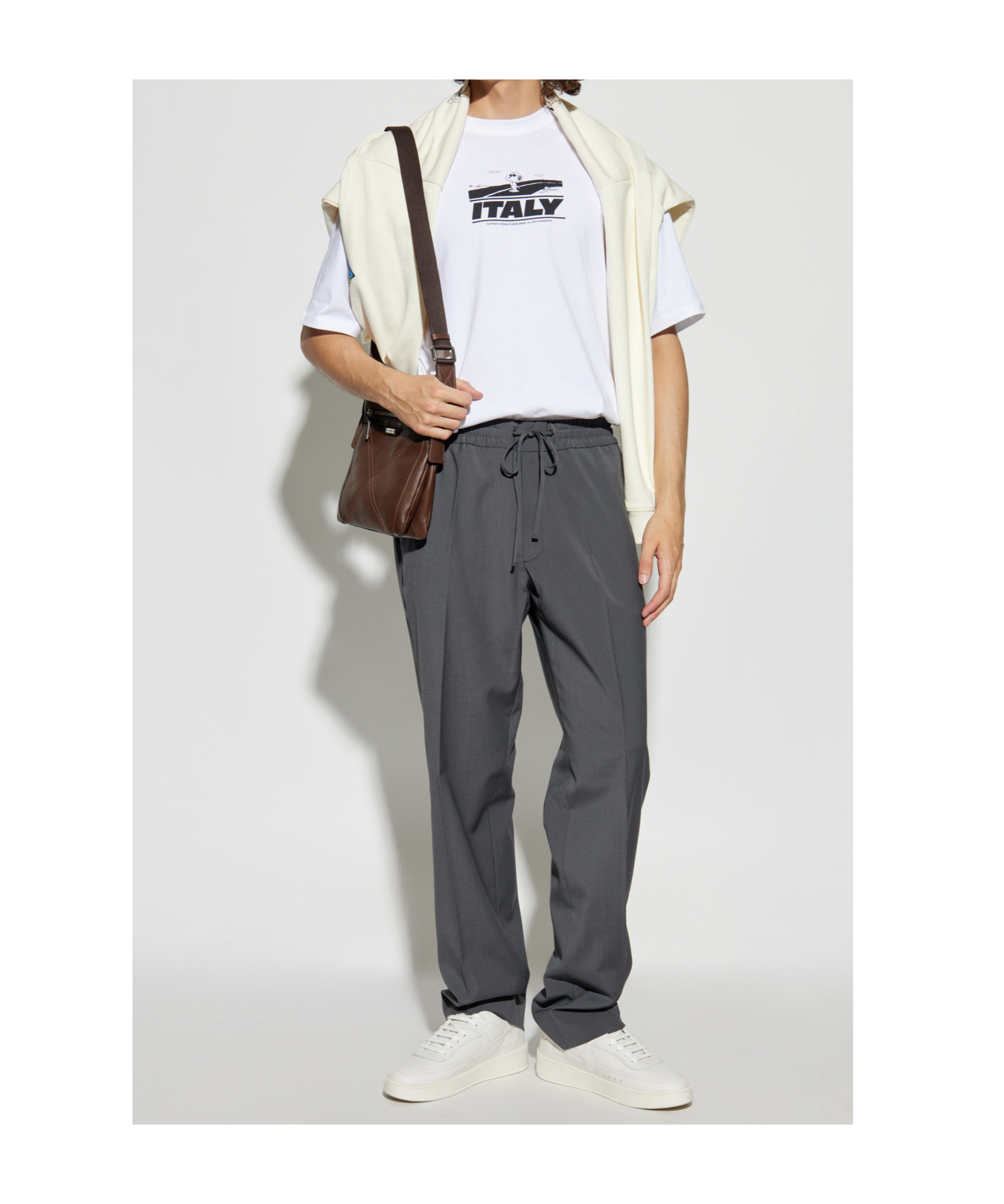 Iceberg Pattern Printed T-shirt In White