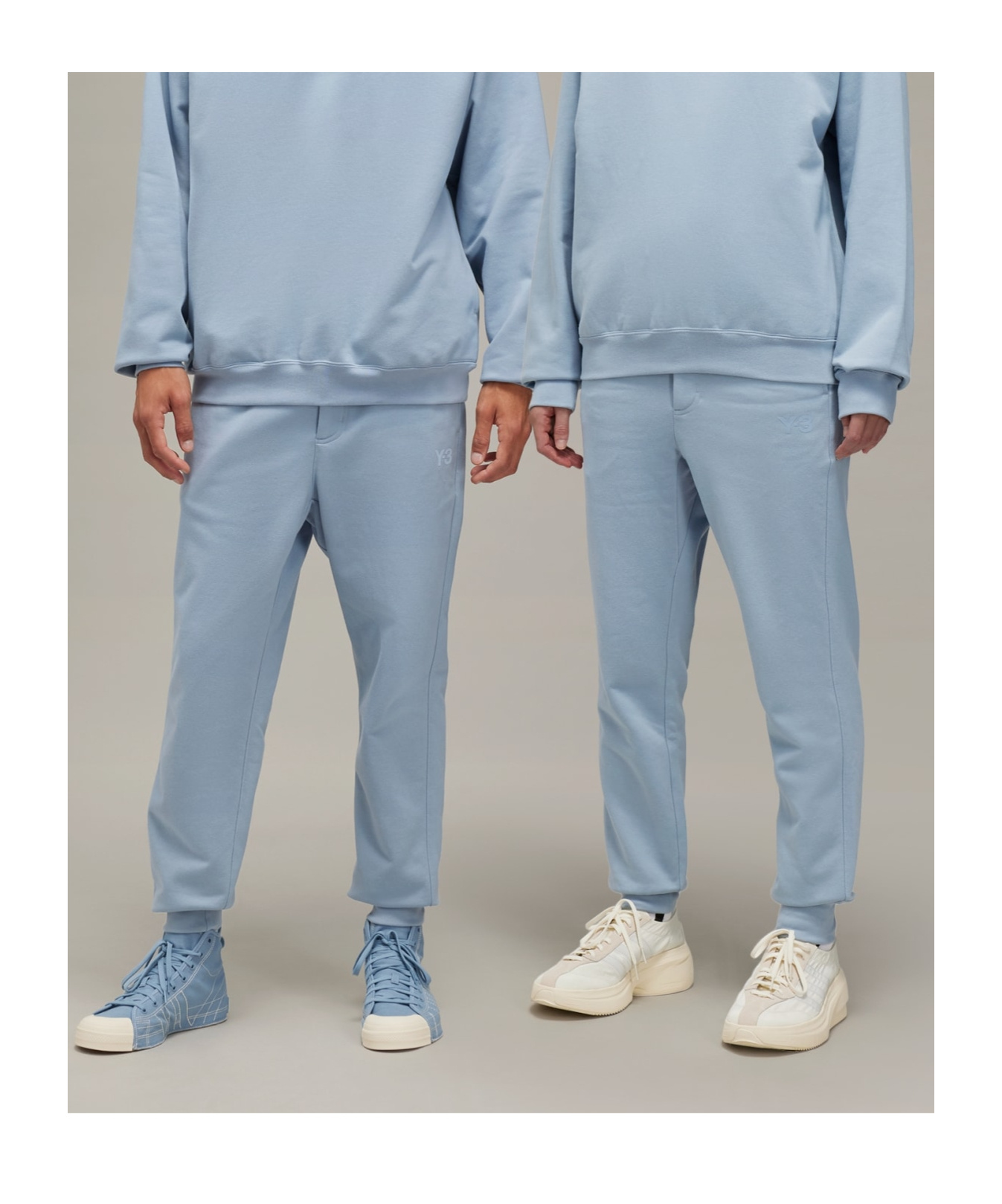 Y-3 Elastic Waist Sweatpants In Blue