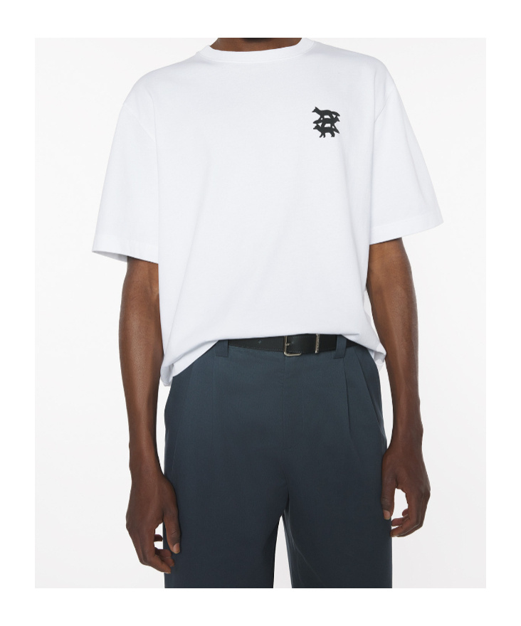 Maison Kitsuné Stunt Fox Oversized Fit T-shirt Clothing In White