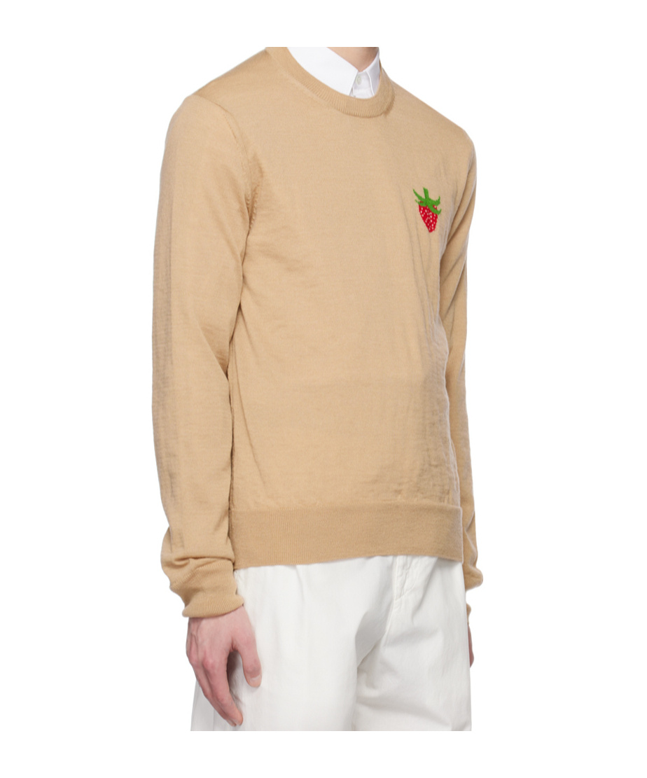 Comme Des Garçons Comme Des Garconsc X Brett Westfall Long-sleeved Sweater In Brown