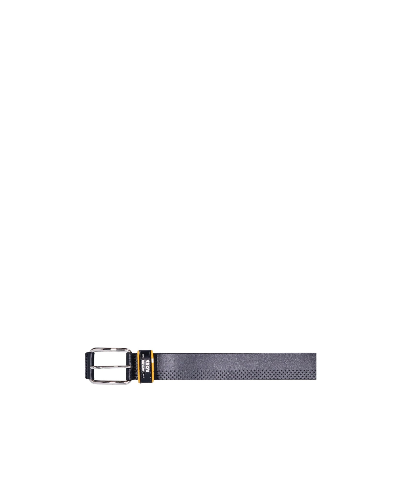 Hugo Boss Logo Belt In Black