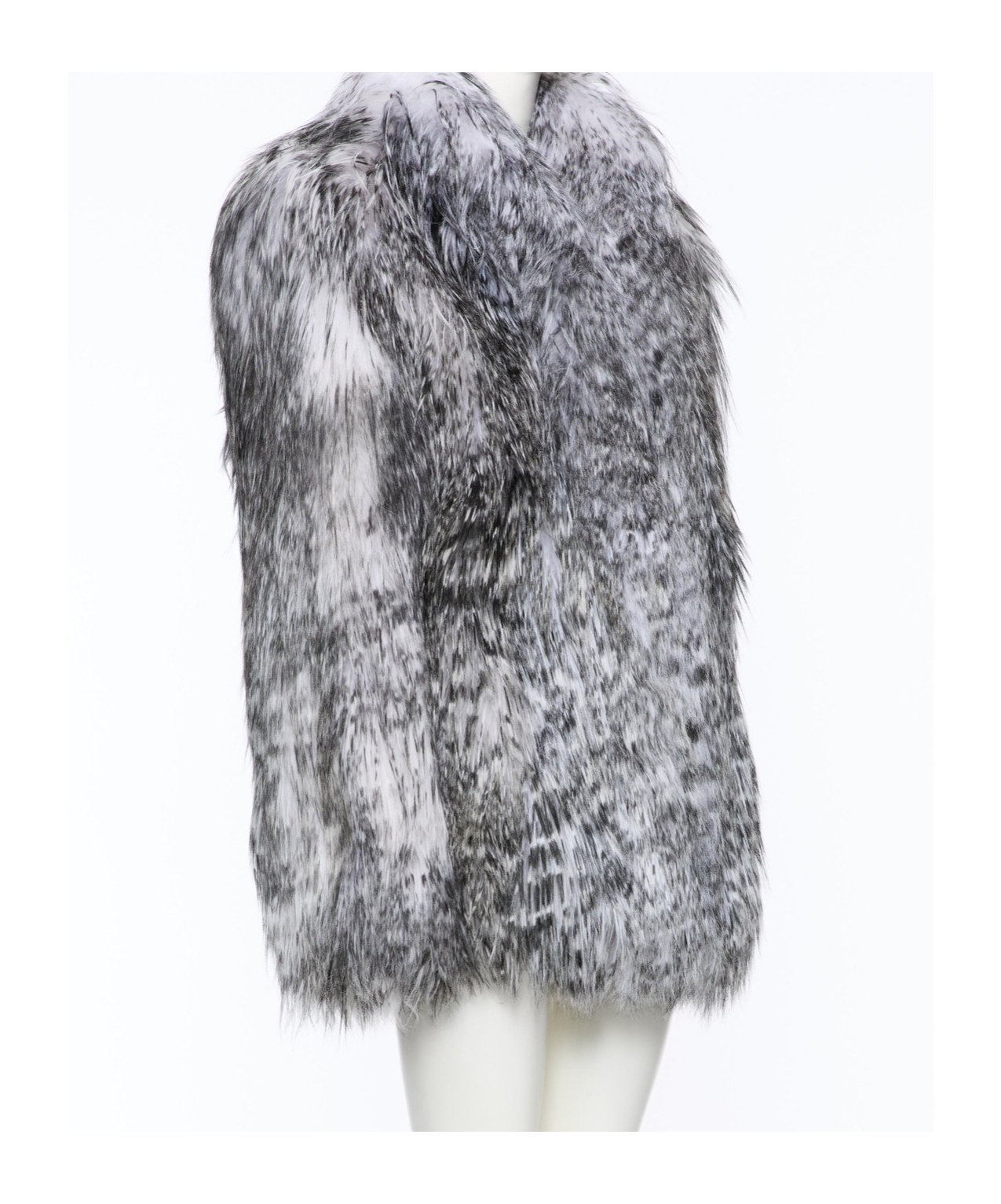 Valentino Long-sleeved Fur In Gray