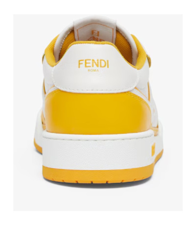 Fendi Match Colourblock Sneakers In White