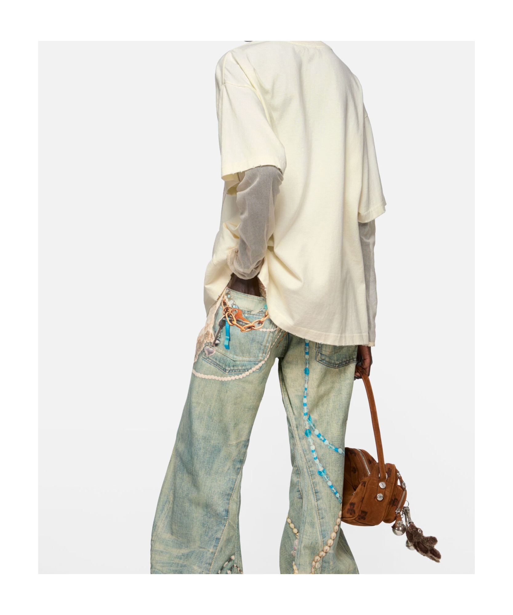 Acne Studios Graphic Print Long-sleeved Layered T-shirt