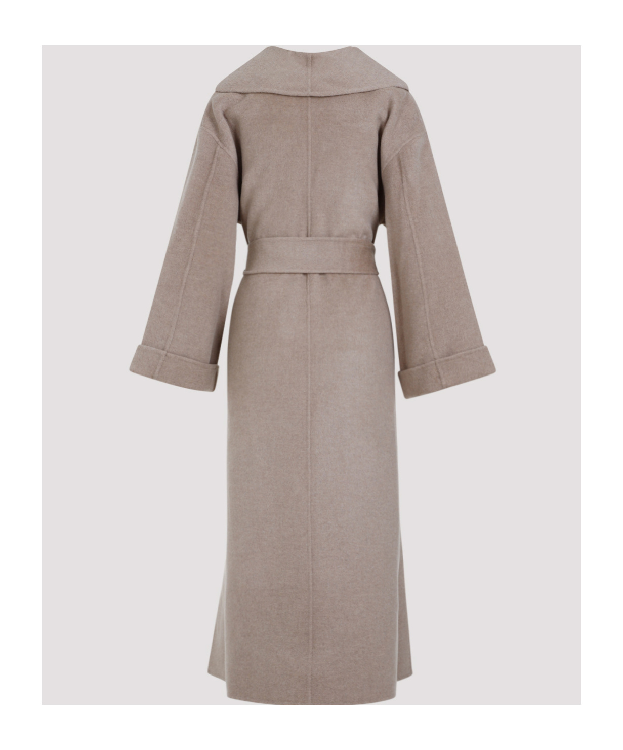 Shop By Malene Birger Trullem Belted Wool Coat In Nude