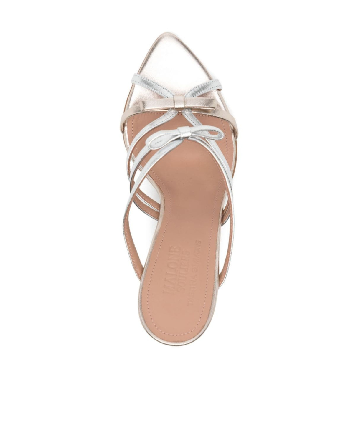 Shop Malone Souliers Pointed High-heeled Sandals In White