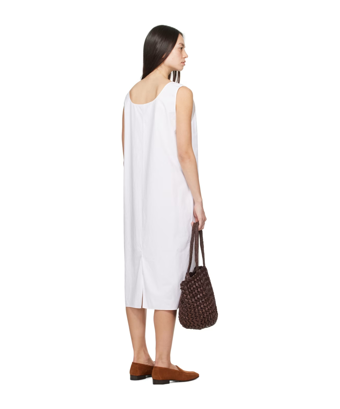 The Row Janah Mid-length Dress In White