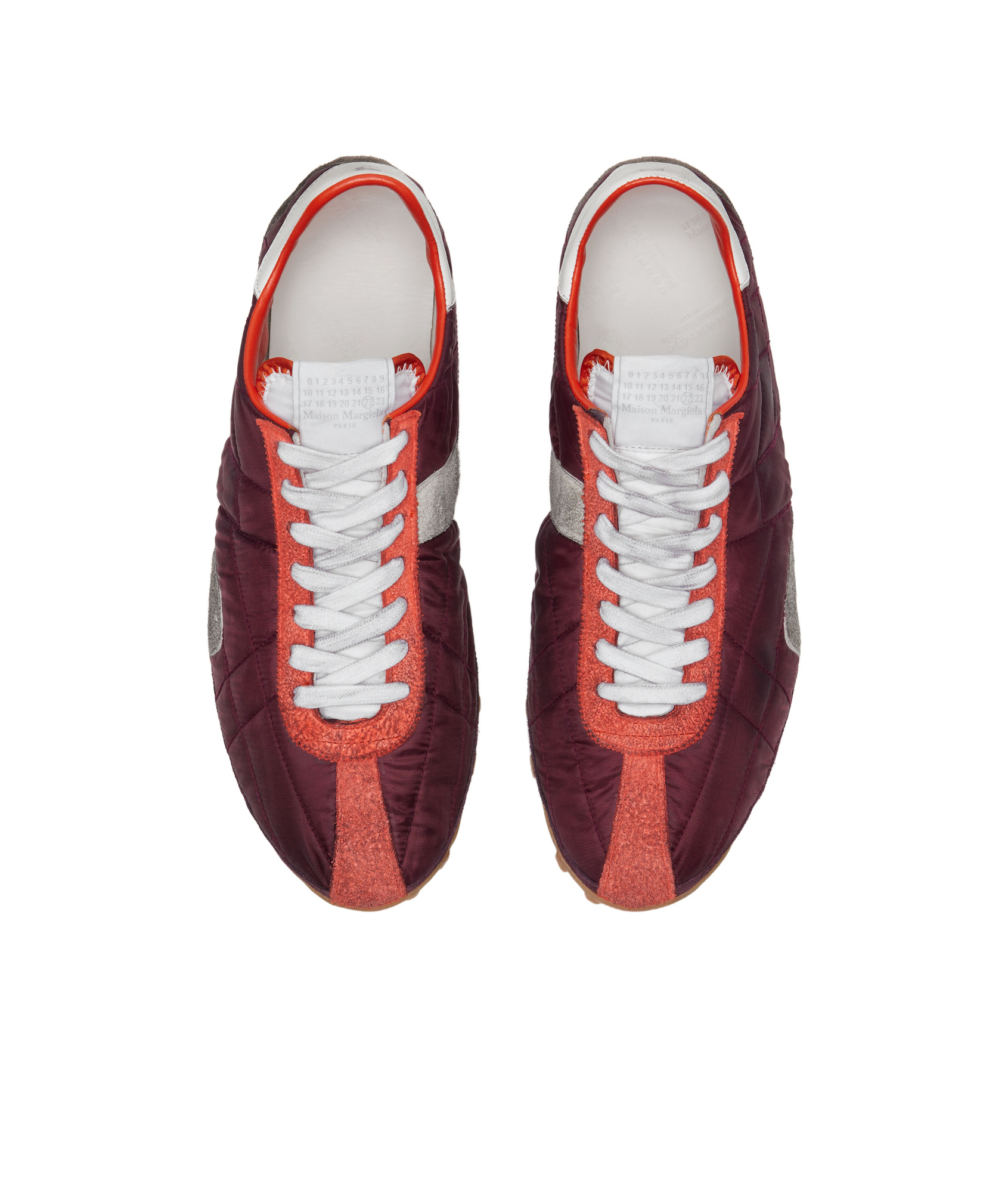 Maison Margiela Sprinter Leather And Brushed Suede-trimmed Shell Sneakers