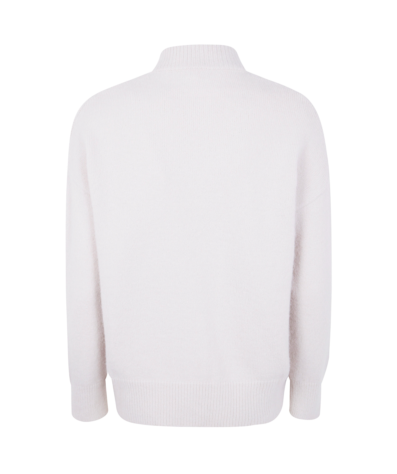 Anneclaire Long-sleeved Knitted Cardigan In White