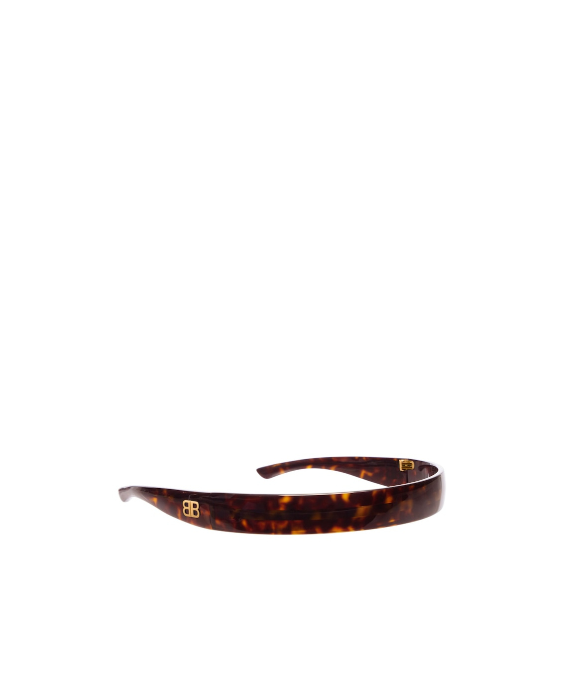Balenciaga Country Club Side Bb Headband In Havana In Havana Color
