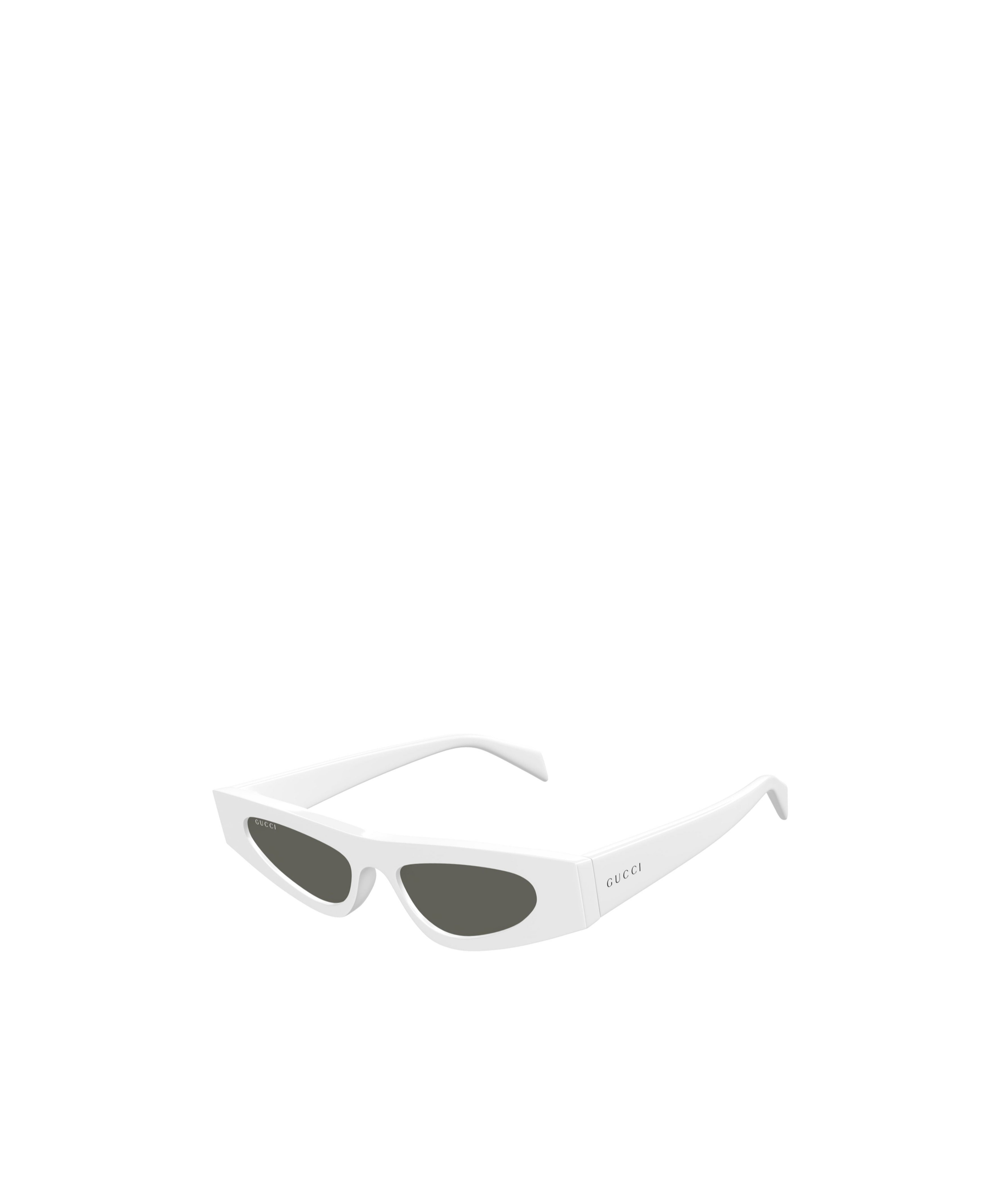 Gucci Geometric Frame Sunglasses In White