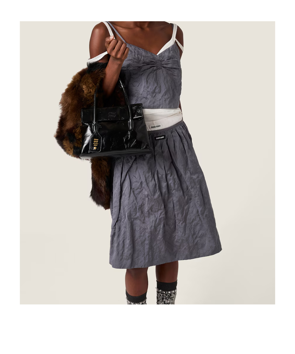 Miu Miu Duchesse Skirt In Black