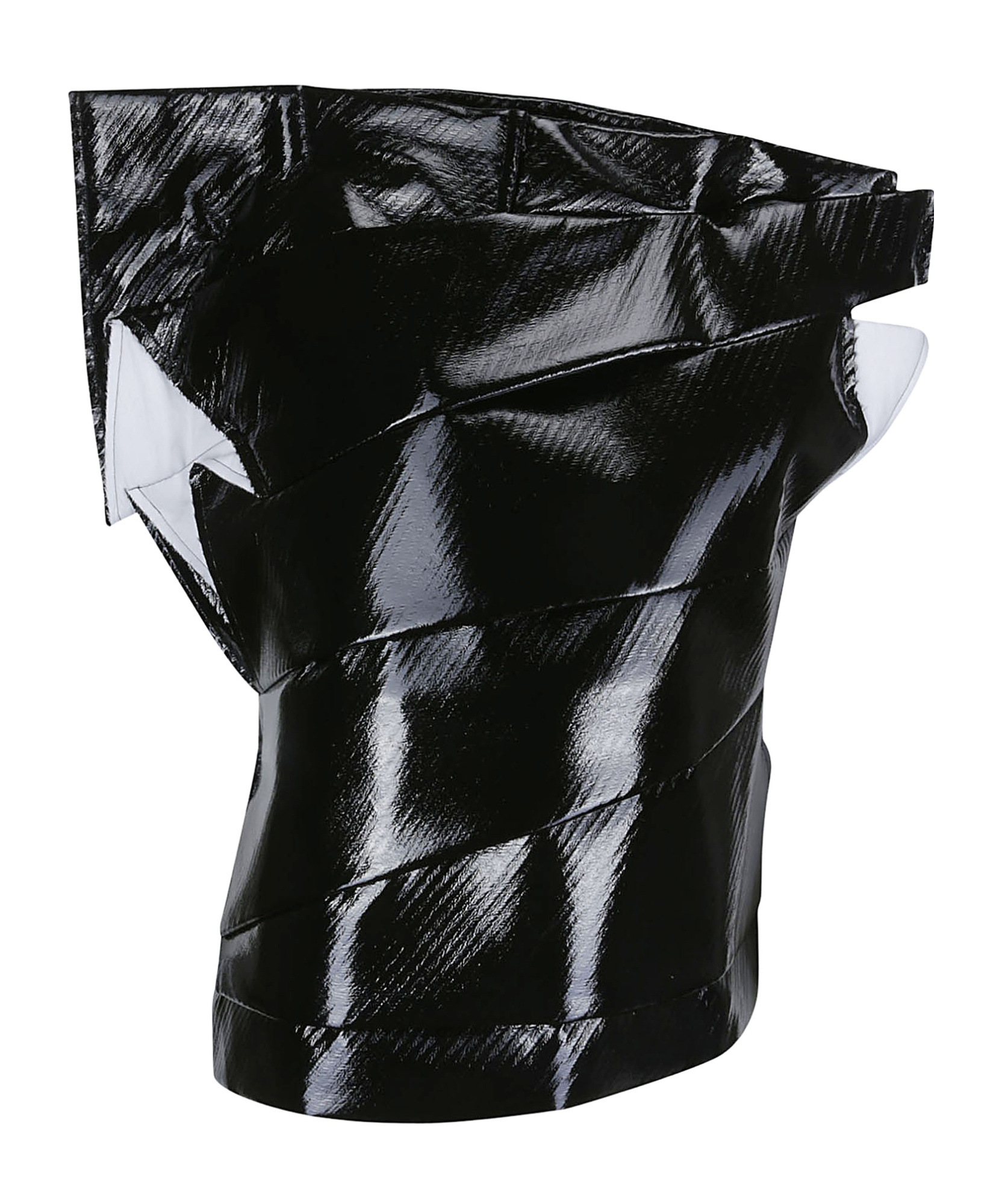 COMME DES GARÇONS DECONSTRUCTED FAUX-LEATHER VEST 