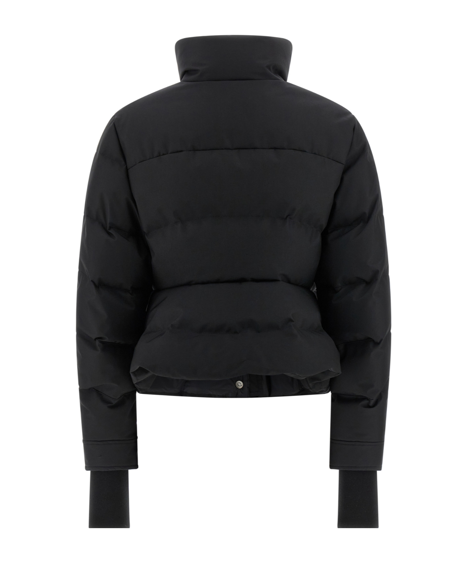 Alexander Mcqueen Cropped Down Jacket In Black