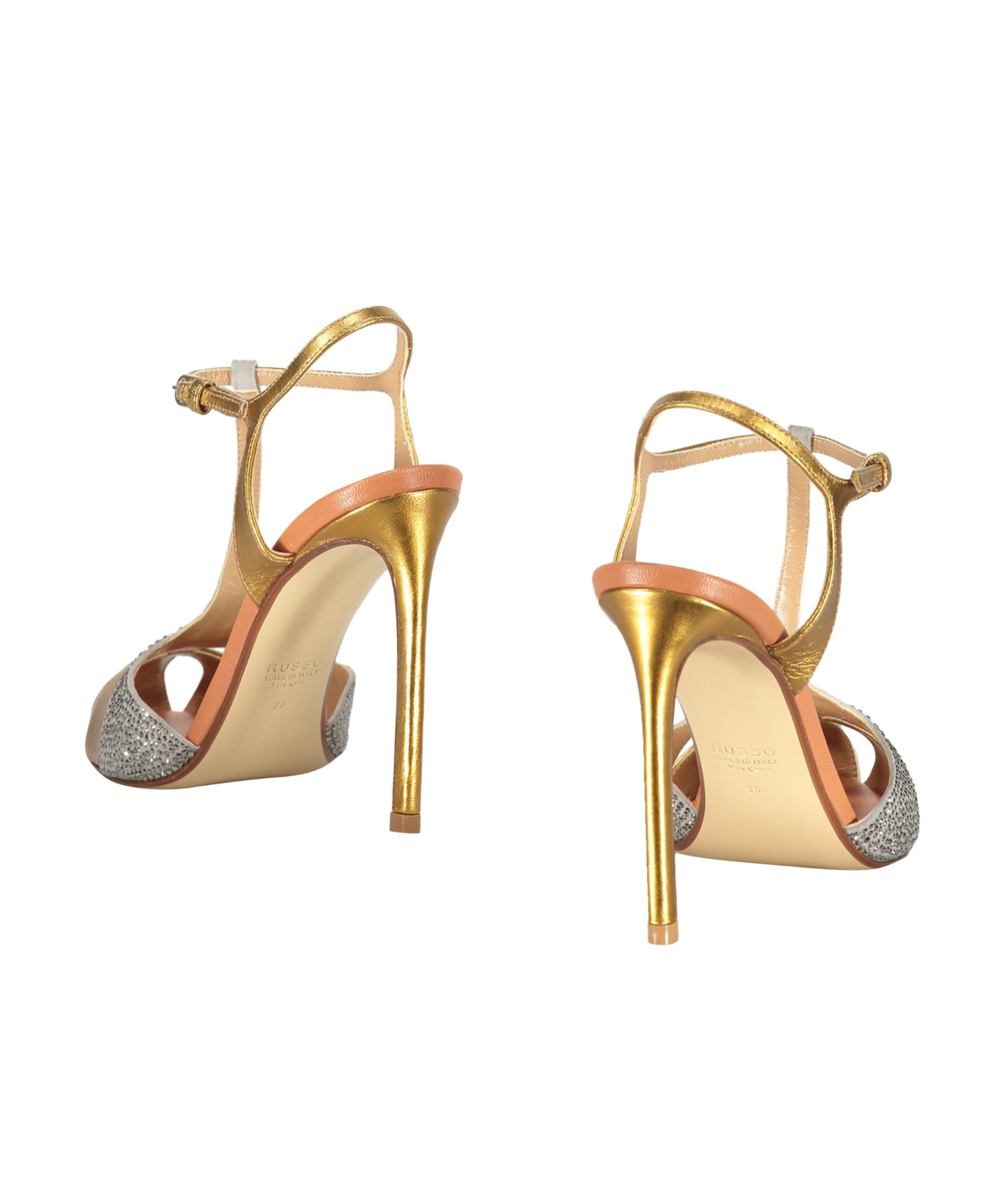 Francesco Russo Woman Pumps Copper Size 9 Soft Leather In Nude