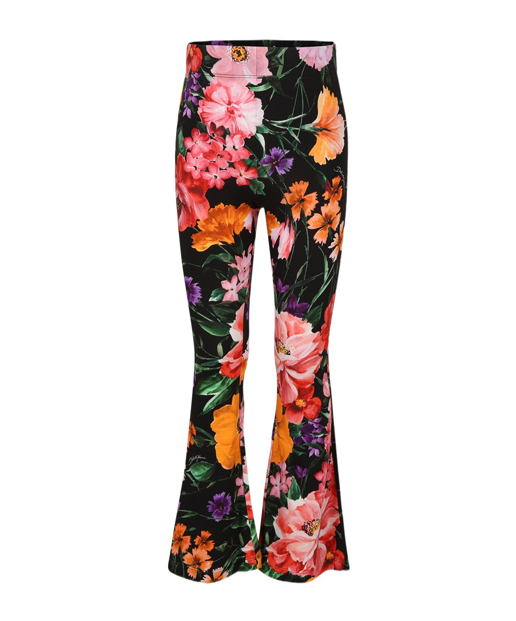 Dolce & Gabbana Floral Printed Casual Pants In Multicolor