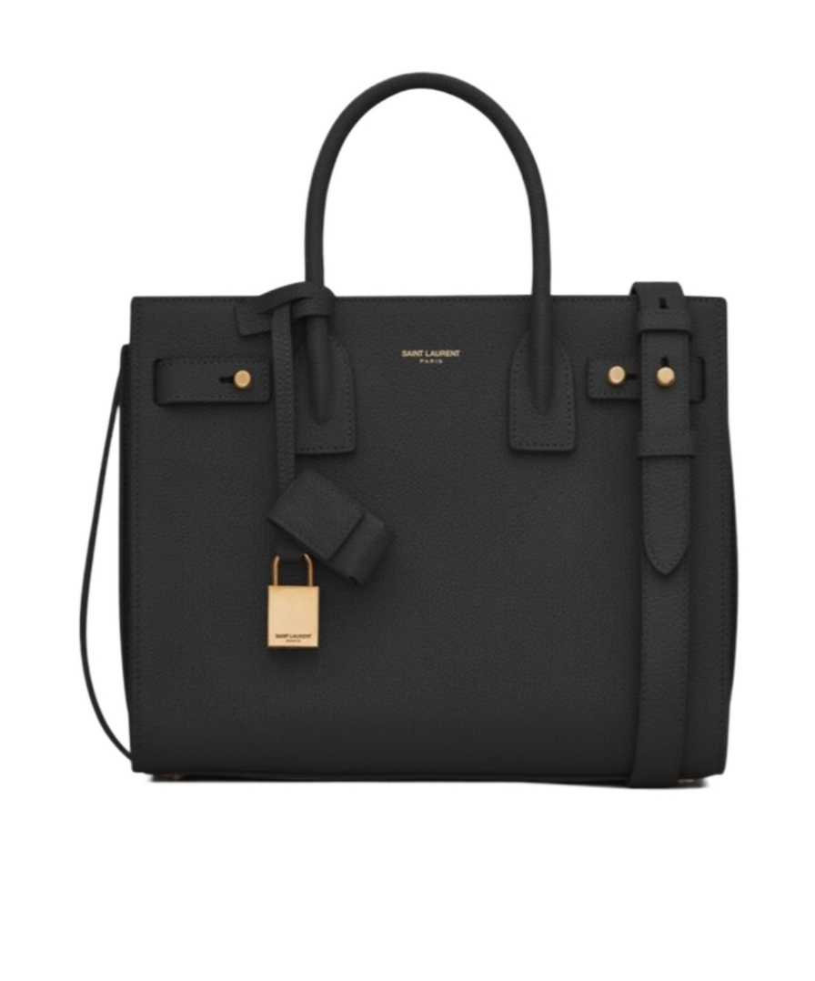 Saint Laurent Small Sac De Jour Tote In Black
