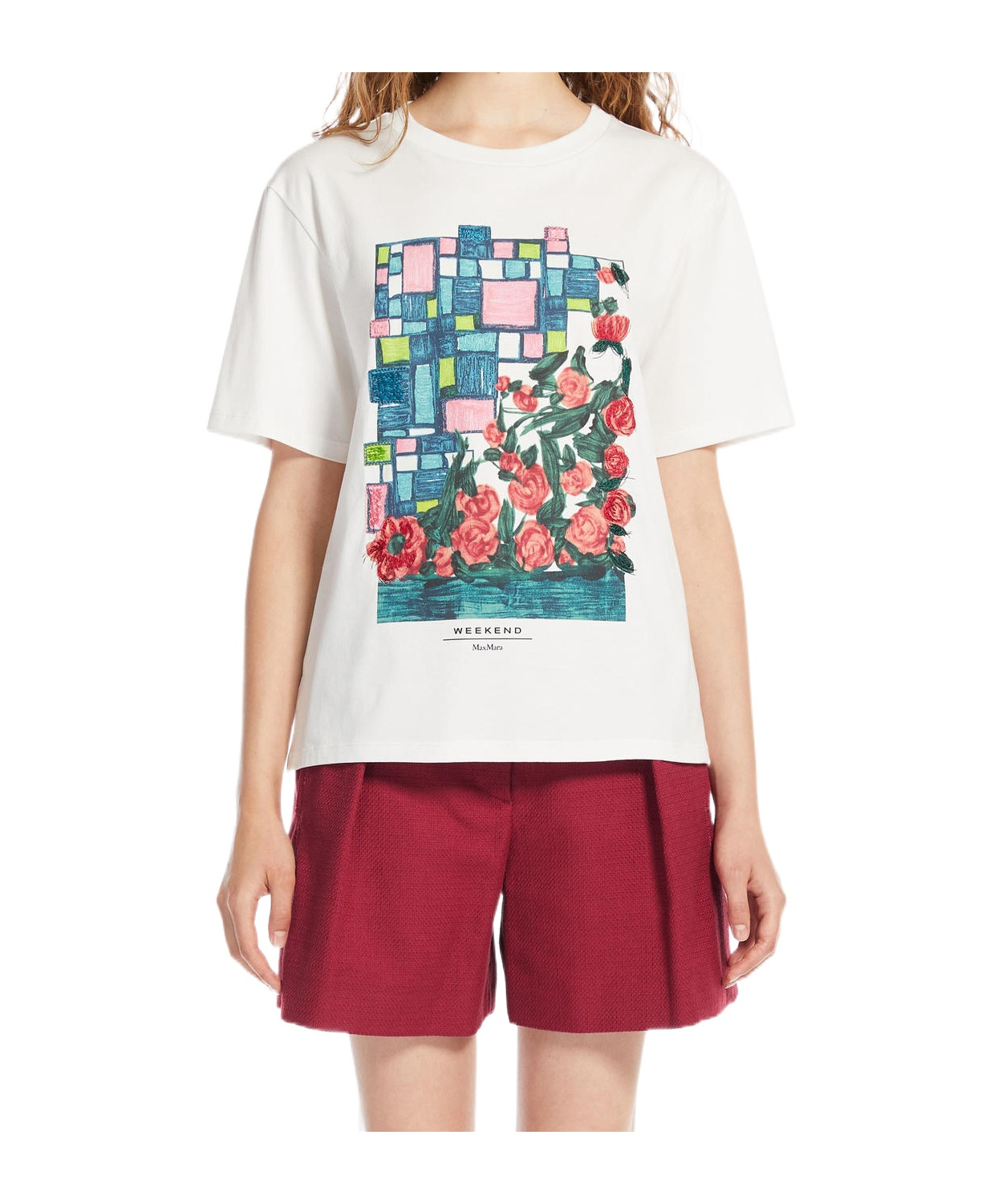Weekend Max Mara Short-sleeved T-shirt In Multicolor