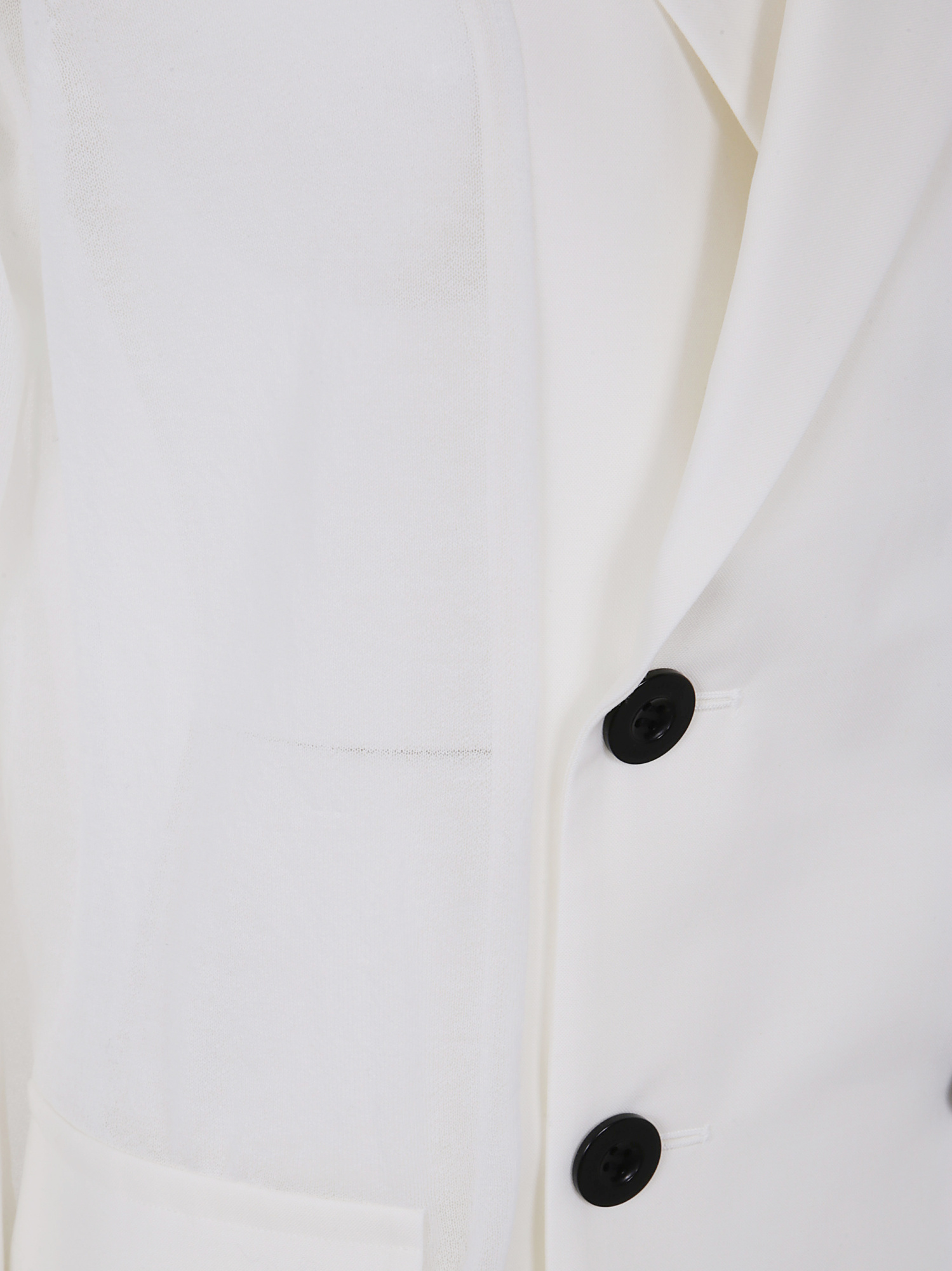 Sacai Suiting X Knit Jacket In White