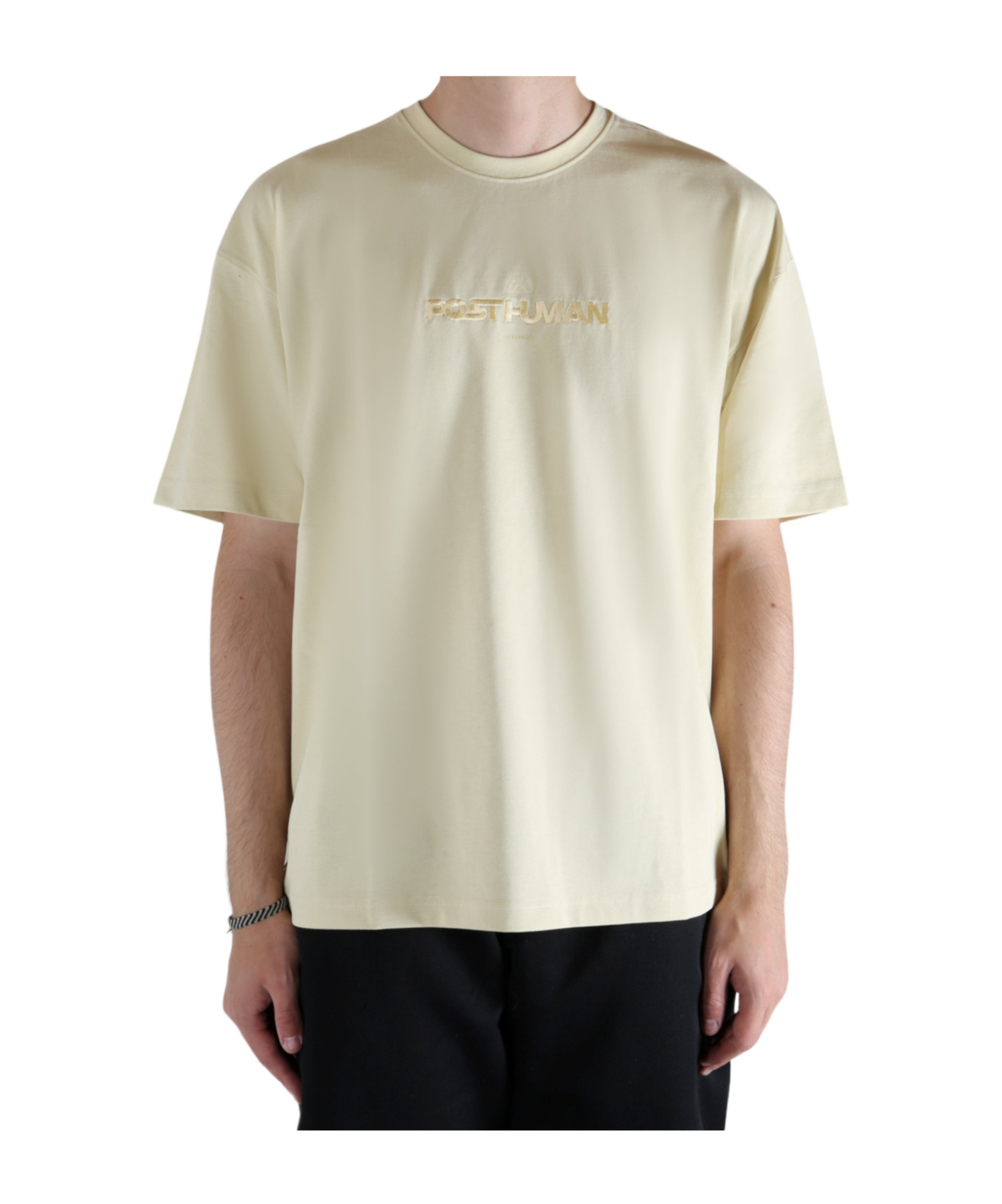 Ader Error Solid Color Short Sleeved T-shirt In Yellow