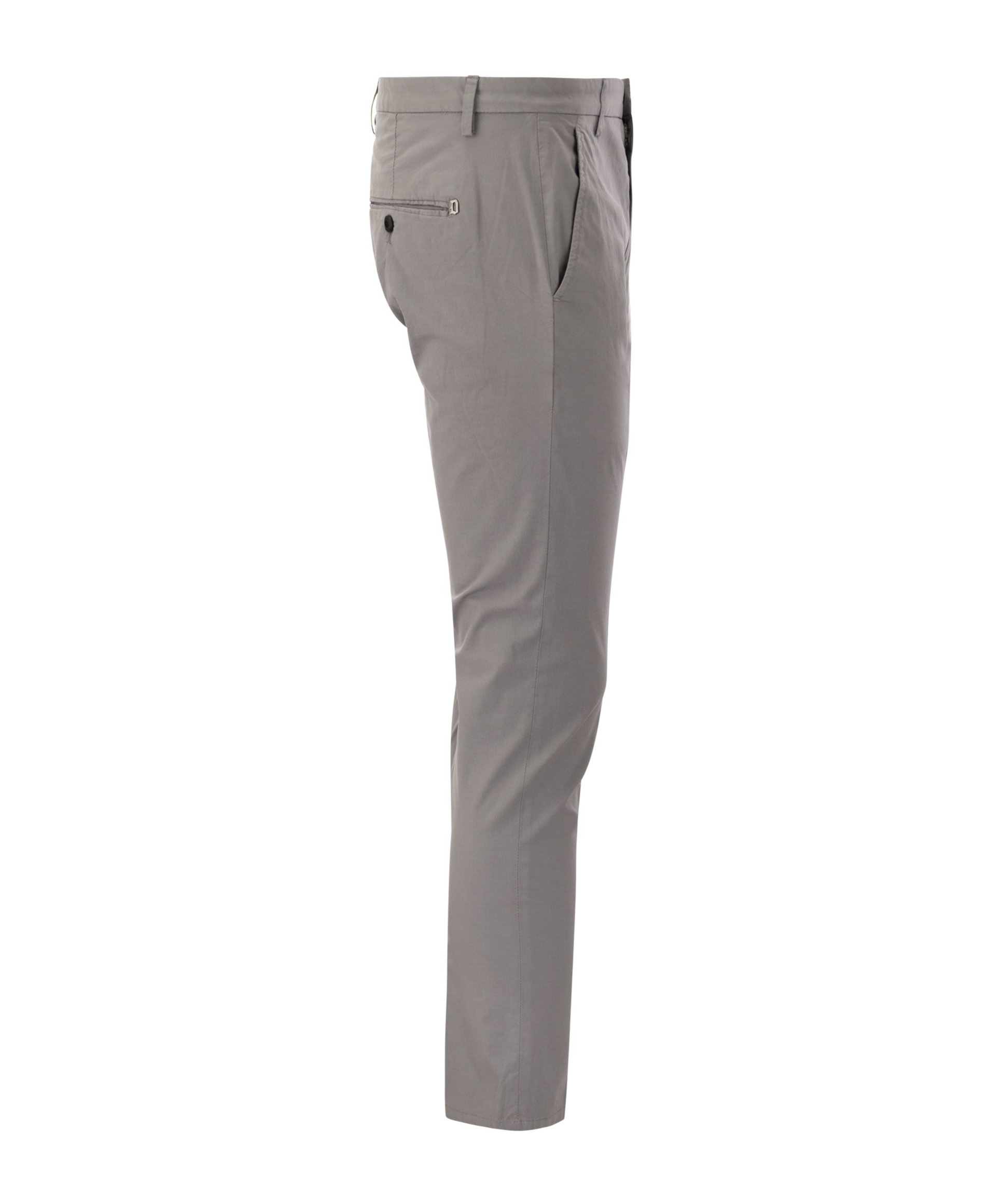 Dondup Alfredo - Slim-fit Cotton Trousers In Gray