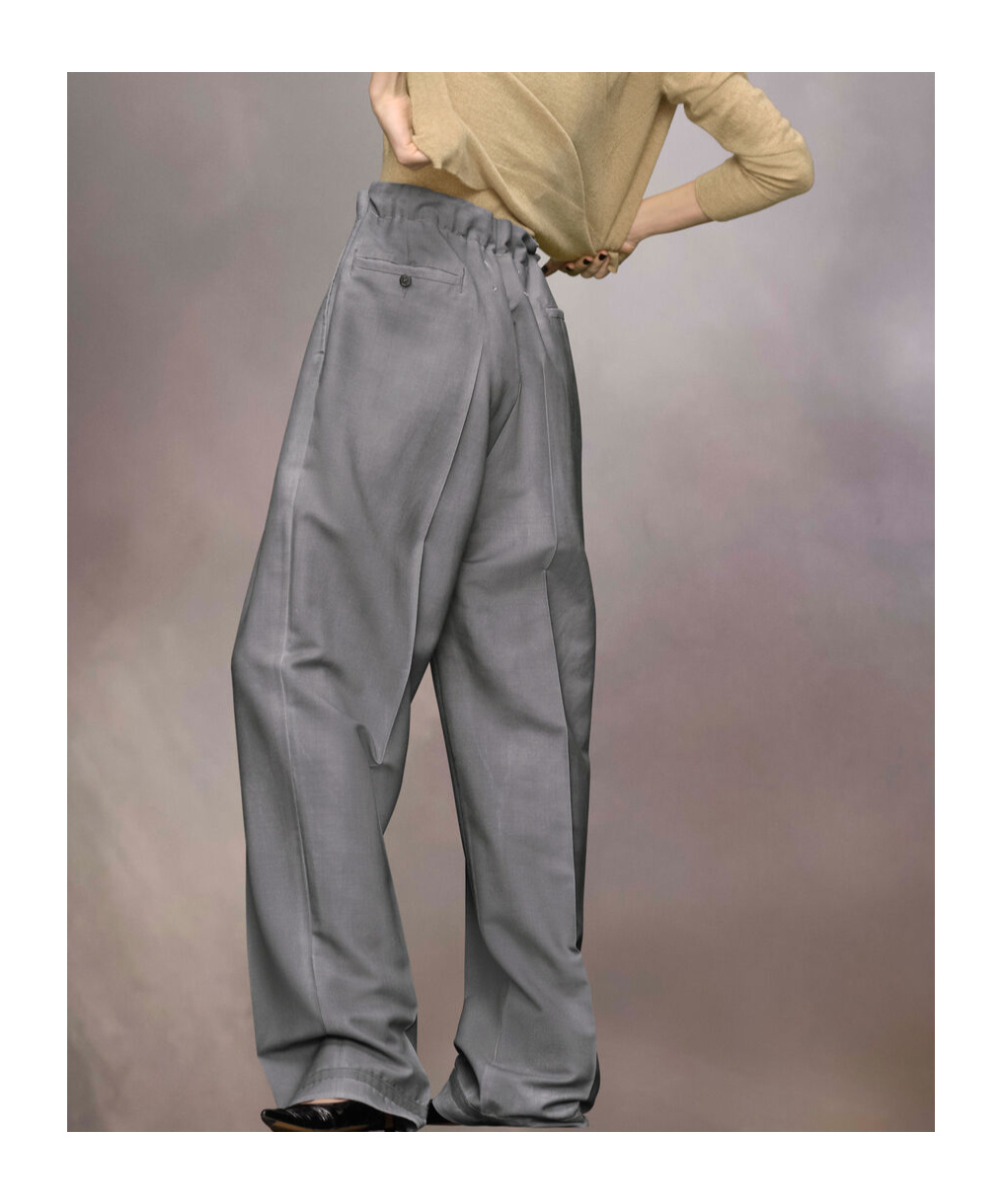 Maison Margiela Woman Grey Trousers In Gray