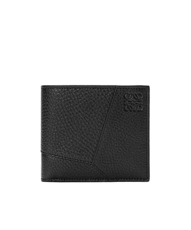 Loewe Puzzle Edge Bi-fold Wallet In Black