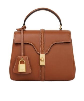 Celine Mini Flap Shoulder Bag In Brown