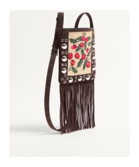 Valentino Small Tassel Shoulder Bag In Multicolor