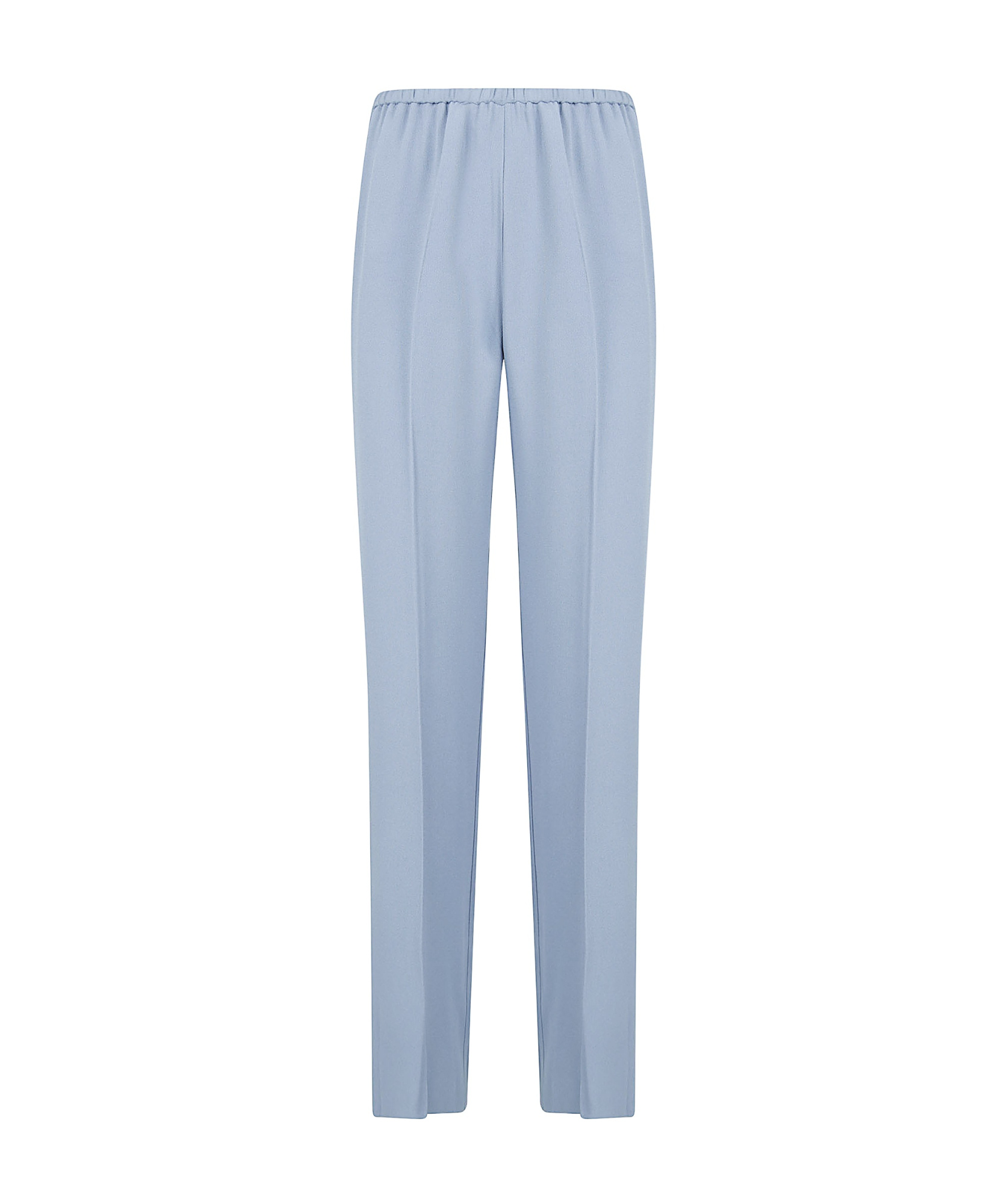 Forte Forte Satin Smoking Trousers Side Slits In Blue