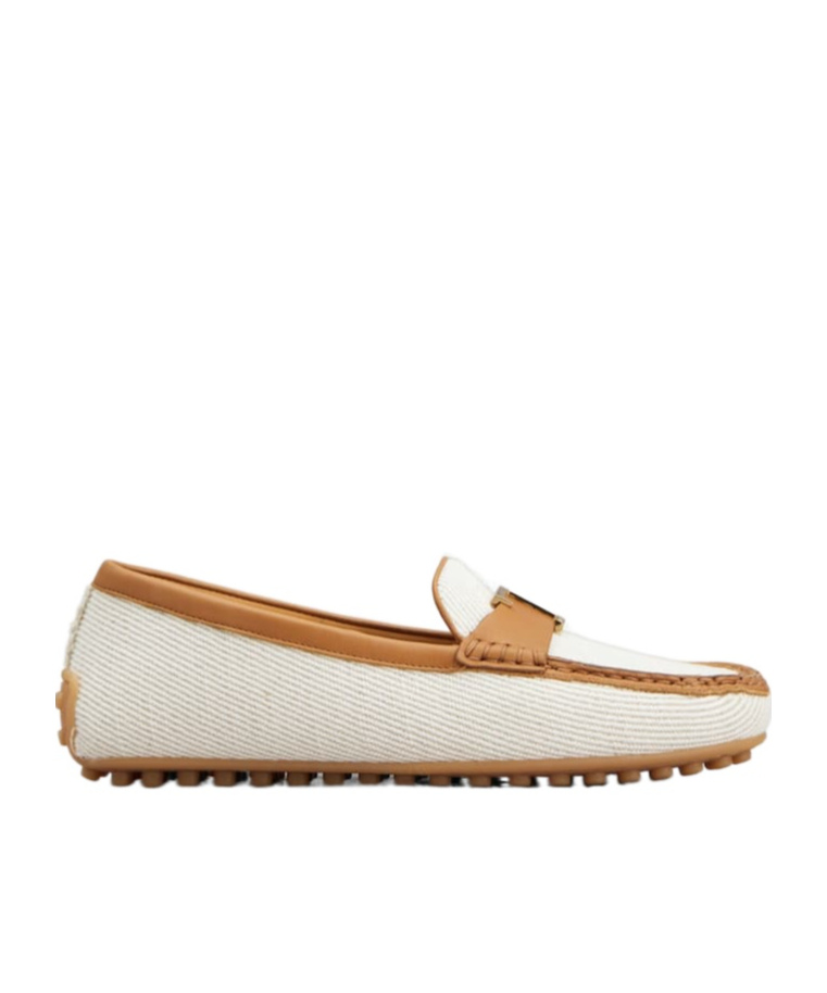 Tod's City Gommino Flat Driving Shoes In Nude