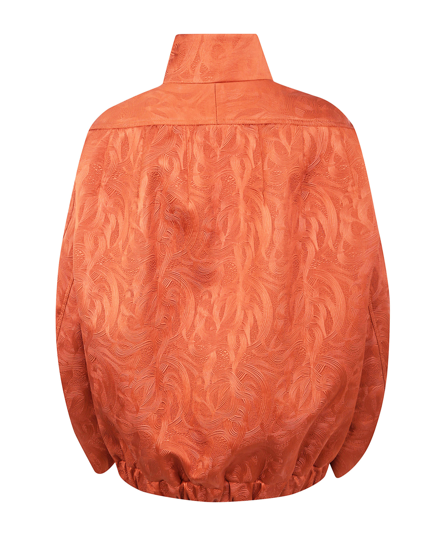 Dries Van Noten Long-sleeved Stand-up Collar Jacket In Brown